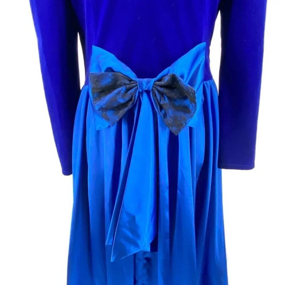 Von Lancelot Medieval Dress Satin Crushed Velvet Renaissance Cosplay Costume 18 - Picture 6 of 13